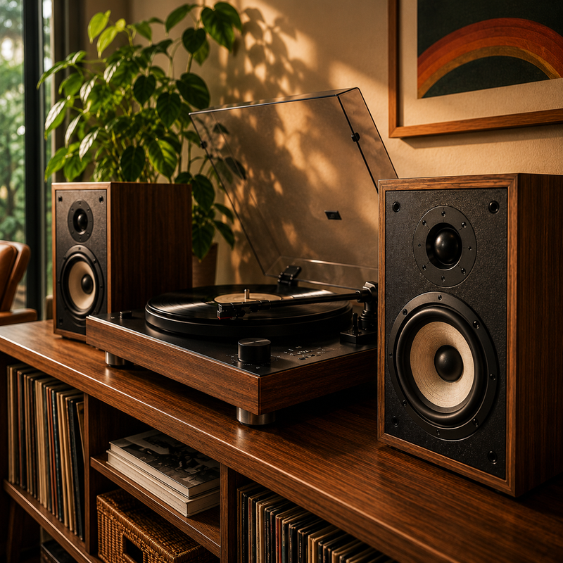 Platine vinyle à enceintes