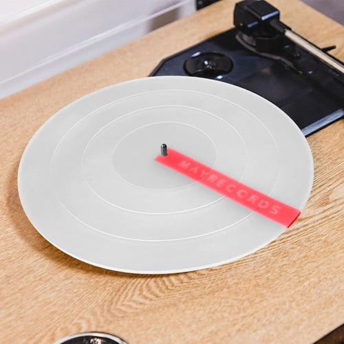 Couvre-plateau Vinyle Caoutchouc (Slipmat) - Blanc | Kaddanse