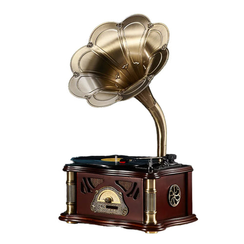 Gramophone Grand Pavillon Vintage - Bois foncé | Kaddanse
