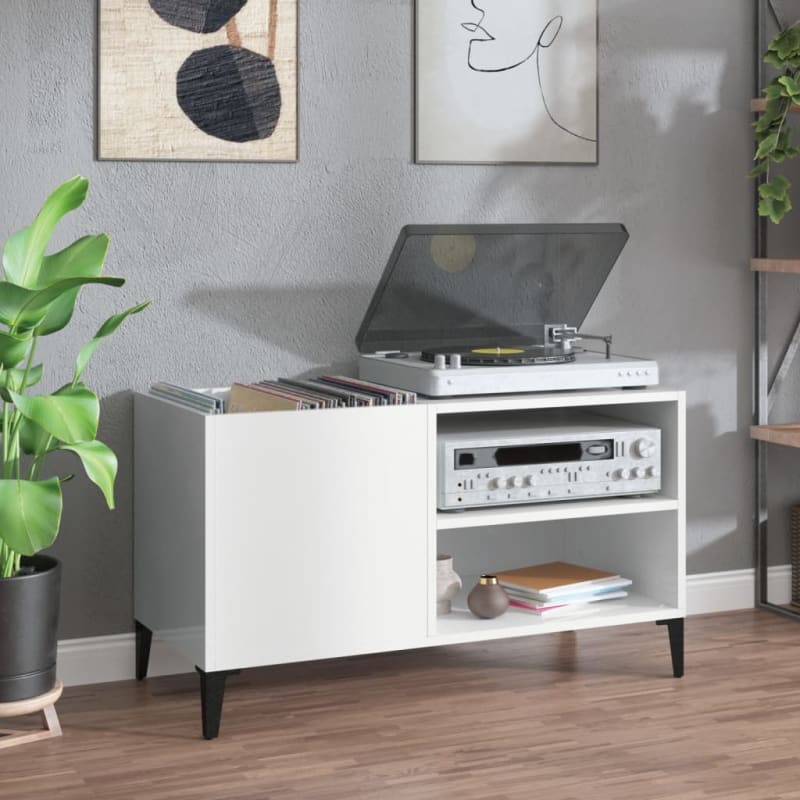 Meuble vinyle à casiers Blanc | Kaddanse