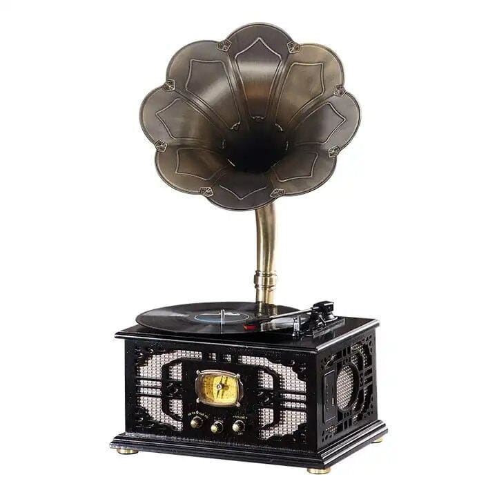 Gramophone Grand Pavillon Vintage - Noir | Kaddanse