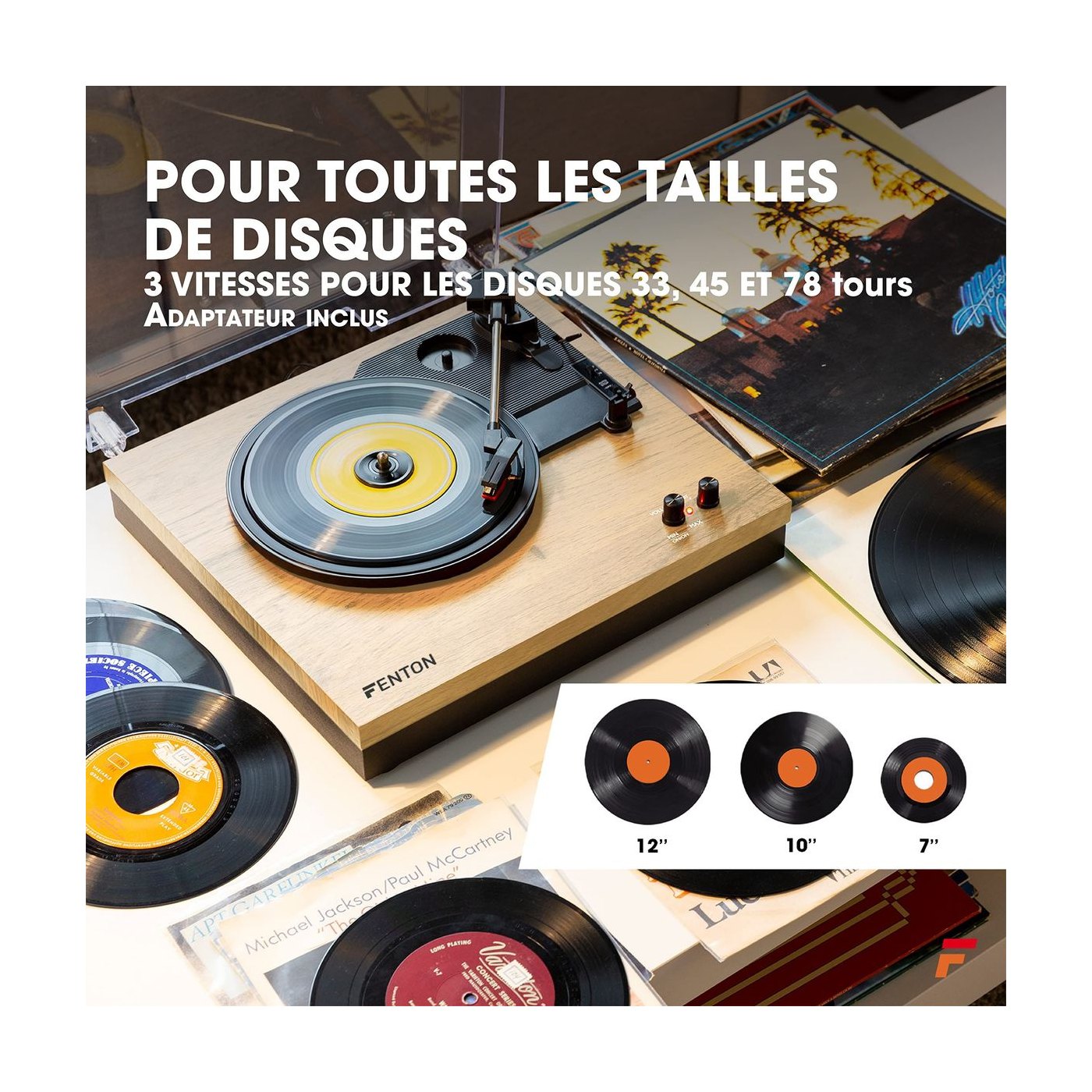 Platine Bluetooth avec 2 Haut-Parleurs Stéréo — vue 13 | Kaddanse