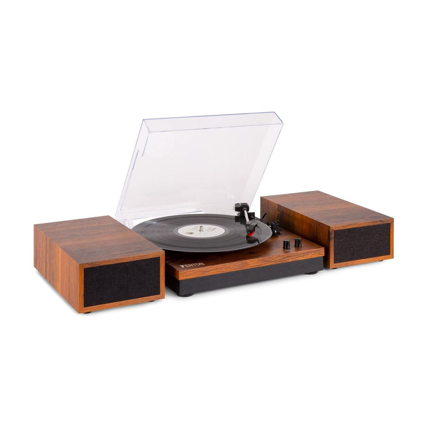 Platine Bluetooth avec 2 Haut-Parleurs Stéréo Bois | Kaddanse