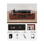 Platine Vinyle Hi-Fi à Capot Socle Bois — vue 6 | Kaddanse
