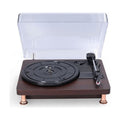 Platine Vinyle Socle Bois Capot Sorties RCA | Kaddanse
