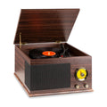 Platine Vinyle Bois Radio FM Bluetooth MP3 Marron | Kaddanse