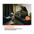 Platine Vinyle Bois Radio FM Bluetooth MP3 — vue 6 | Kaddanse