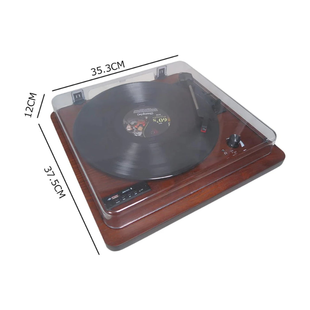 Platine Vinyle Bois Vintage Bluetooth — vue 2 | Kaddanse