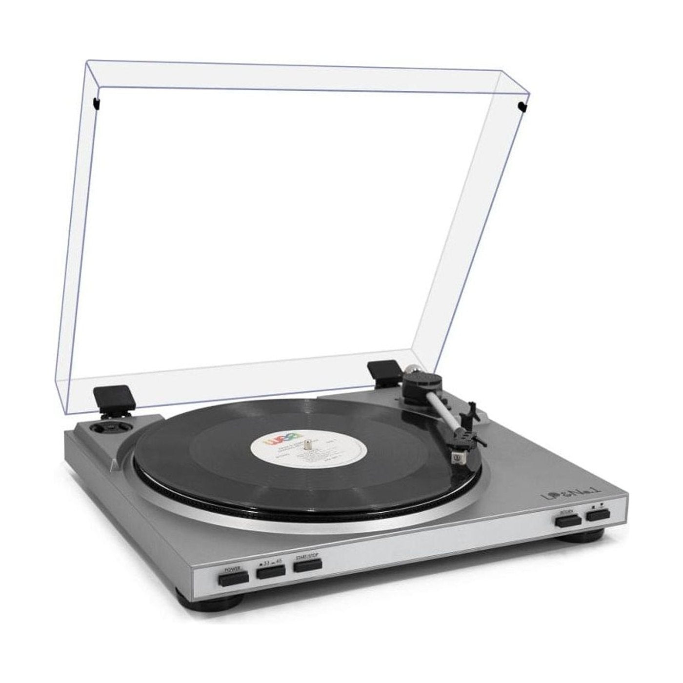 Platine Vinyle Design Épuré USB Enceintes Noir | Kaddanse