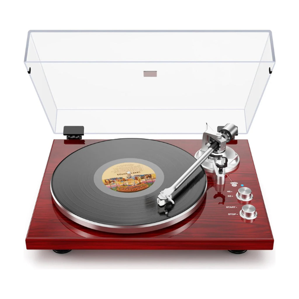 Platine Vinyle Style Vintage Marron | Kaddanse