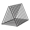 Rack Porte-Disques Vinyle (Triangle Fil) - Noir | Kaddanse