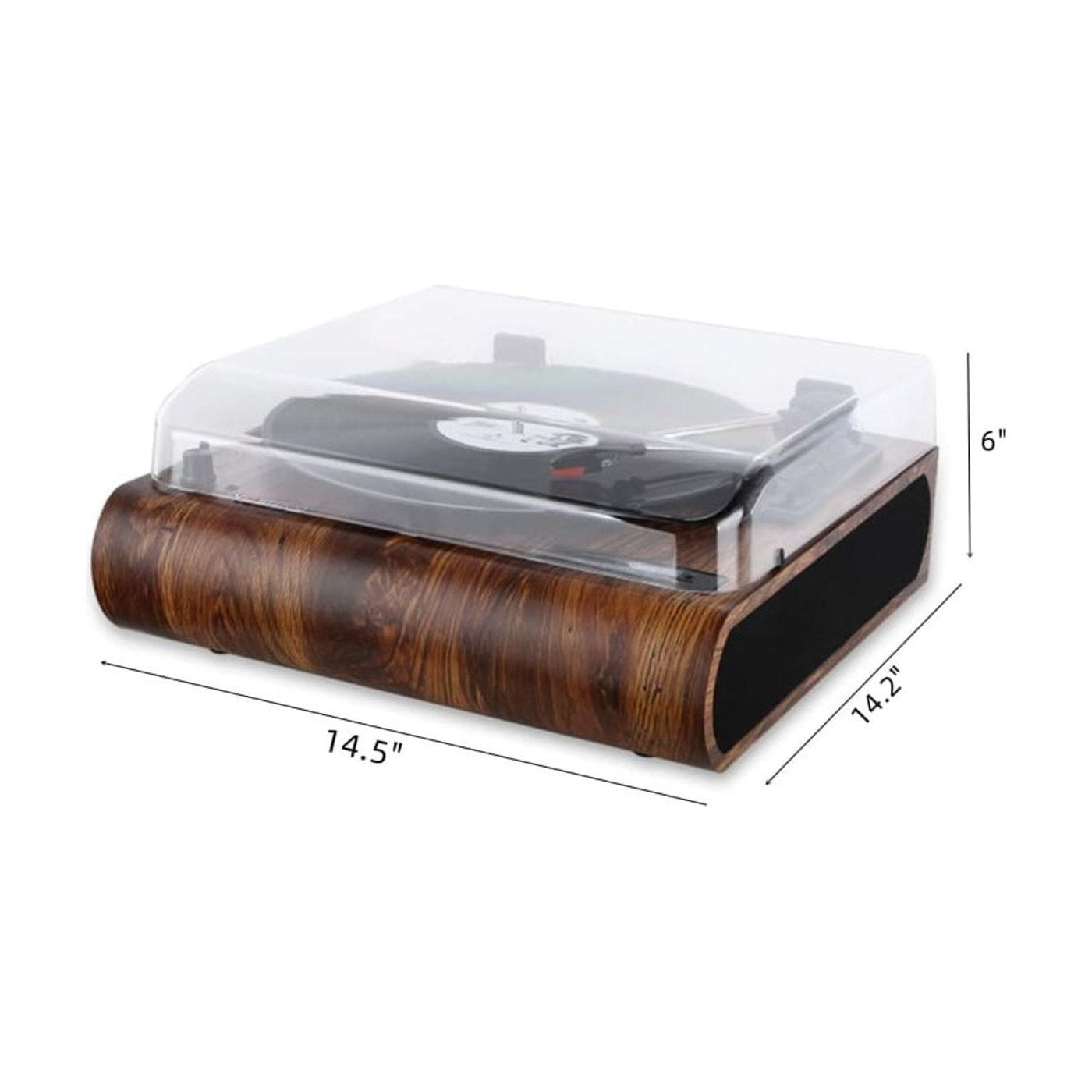 Platine Vinyle Radio Vintage en Bois — vue 4 | Kaddanse