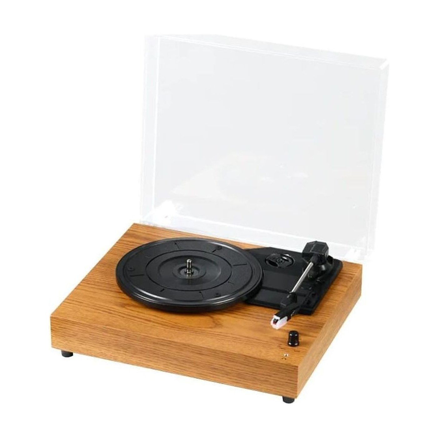 Platine Vinyle Vintage Son 360° Bois clair | Kaddanse