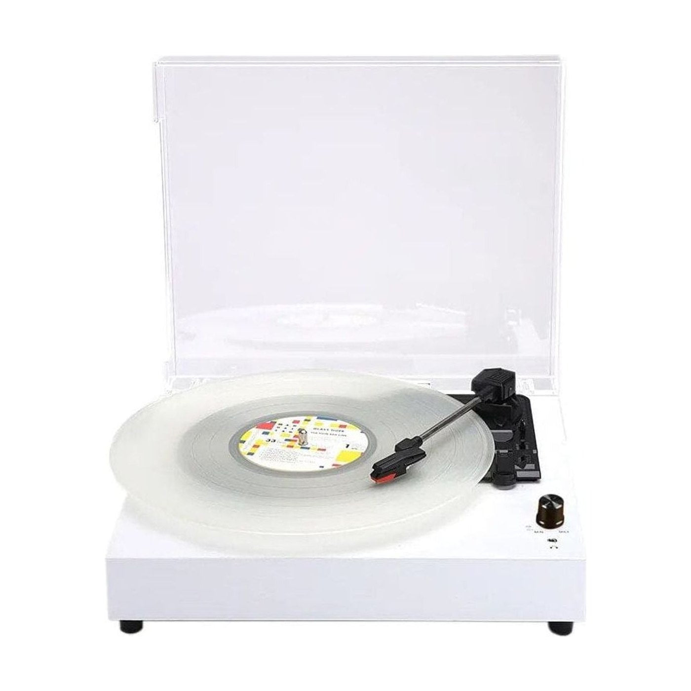 Platine Vinyle Vintage Son 360° Blanc | Kaddanse