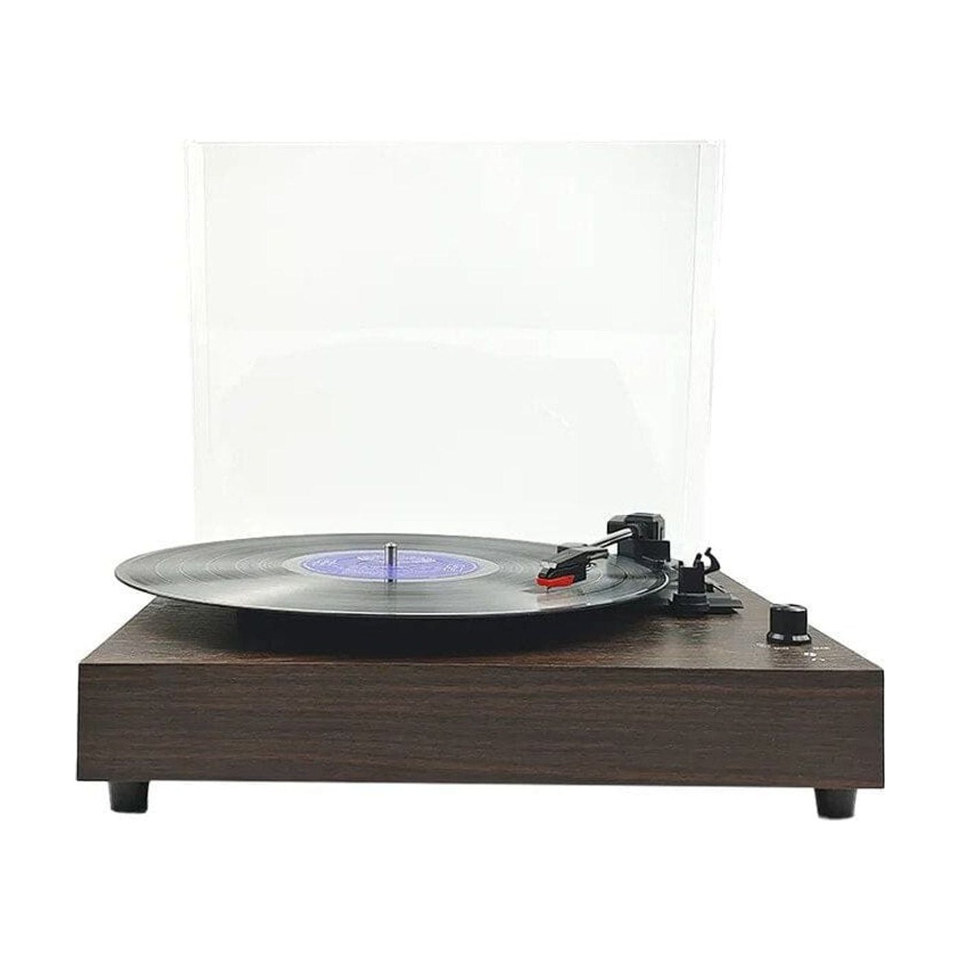 Platine Vinyle Vintage Son 360° Bois foncé | Kaddanse