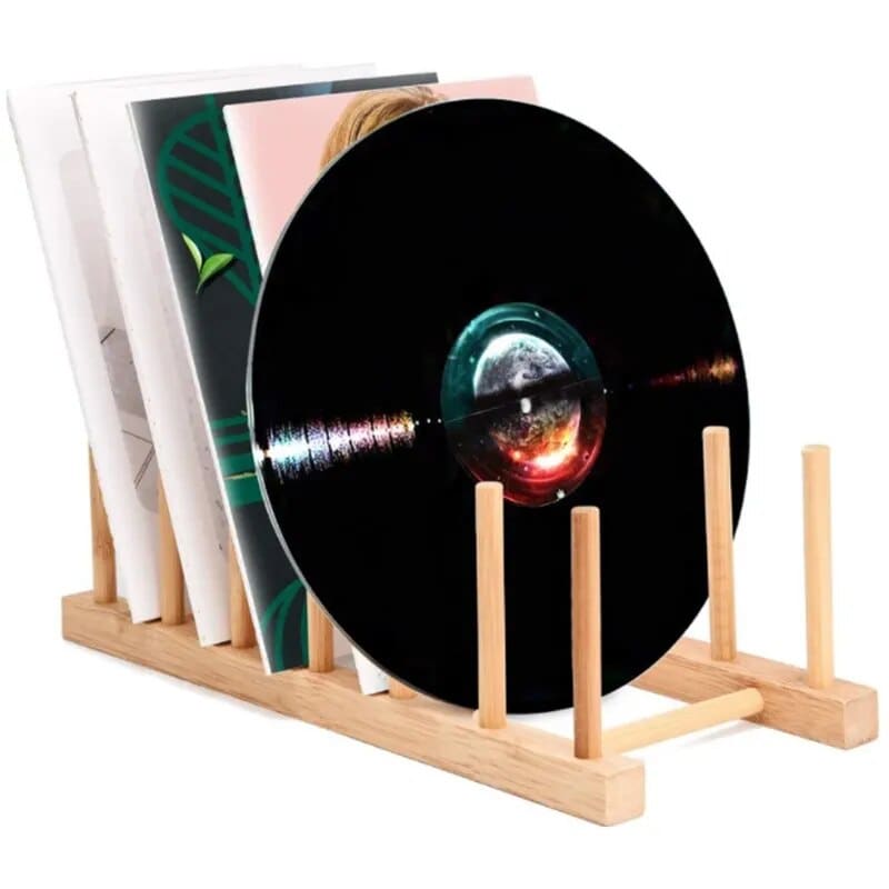 Presentoir Bois Vinyle « Now Playing » | Kaddanse