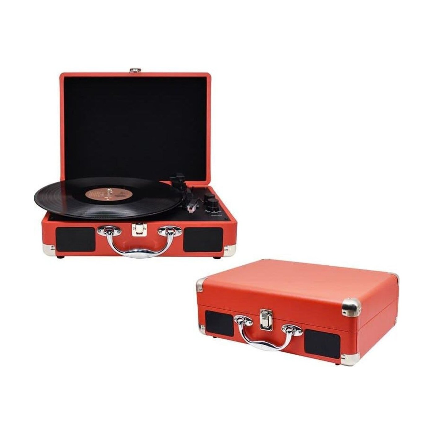 Platine Vinyle Valise Rétro Bluetooth RCA — vue 2 | Kaddanse