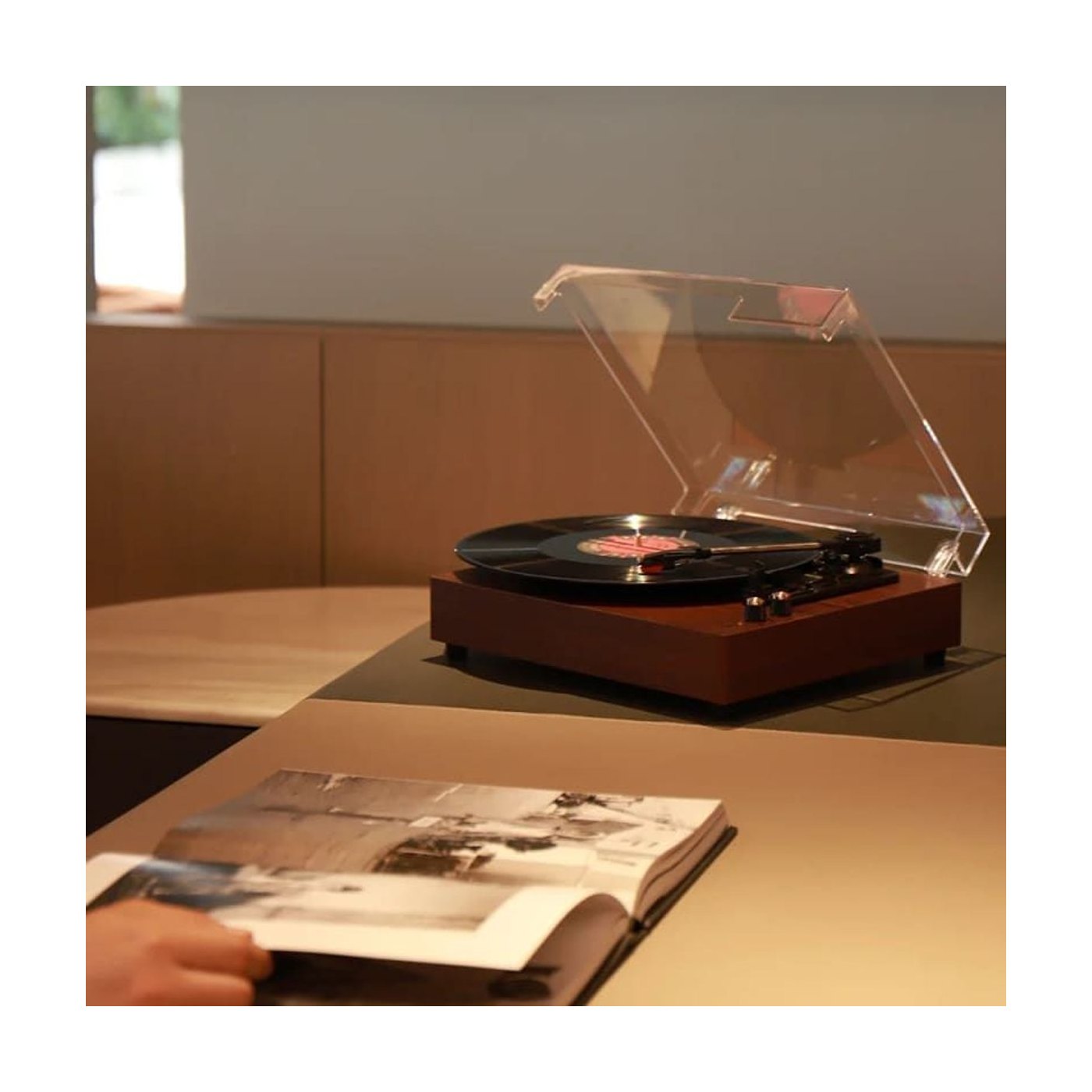 Platine Vinyle Vintage Enceinte Intégrée — vue 8 | Kaddanse