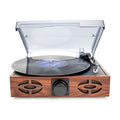 Platine Vinyle Bois 33/45/78 Tours Haut-Parleurs Rouge | Kaddanse