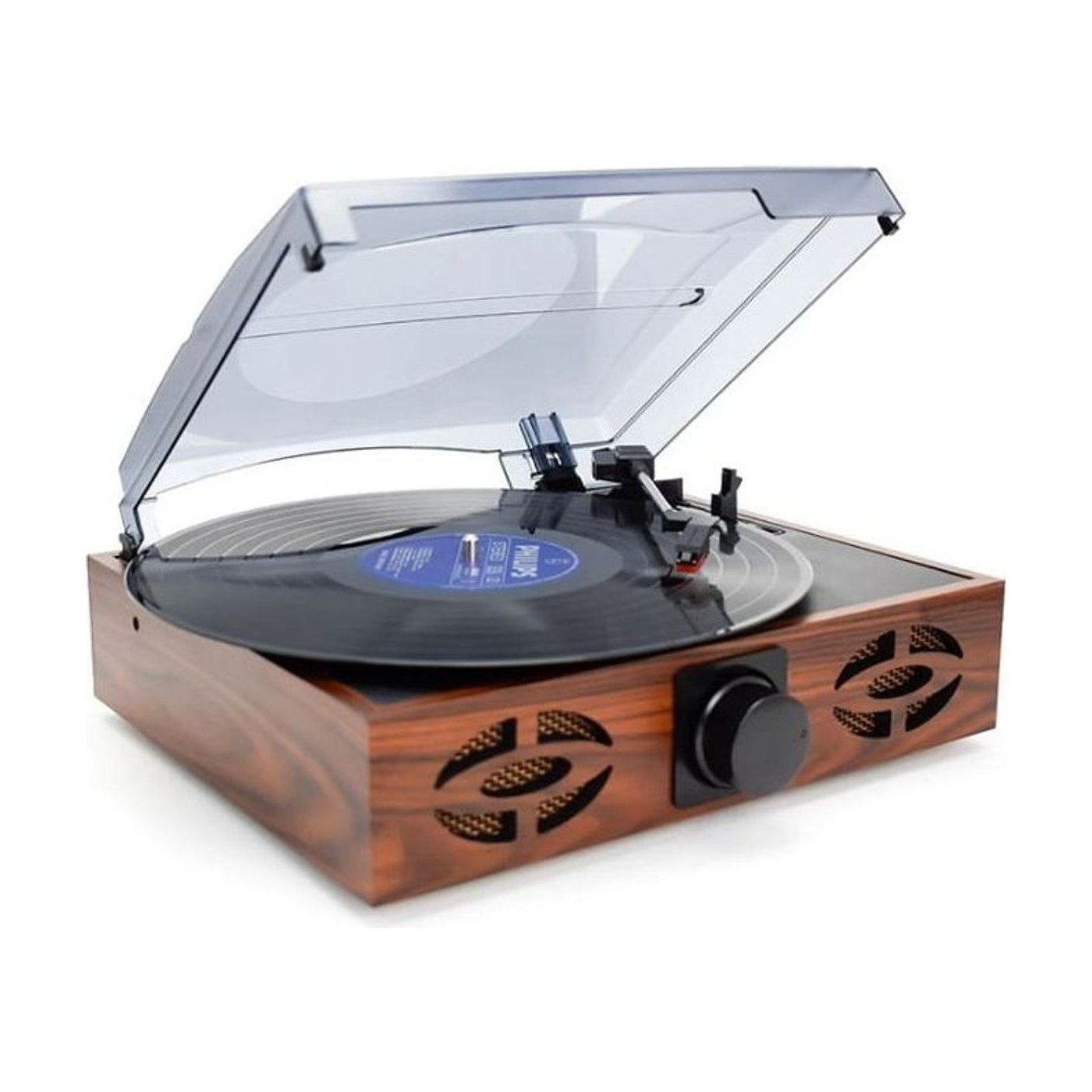 Platine Vinyle Bois 33/45/78 Tours Haut-Parleurs — vue 3 | Kaddanse