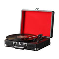 Platine Vinyle Valise Noire Sobre | Kaddanse