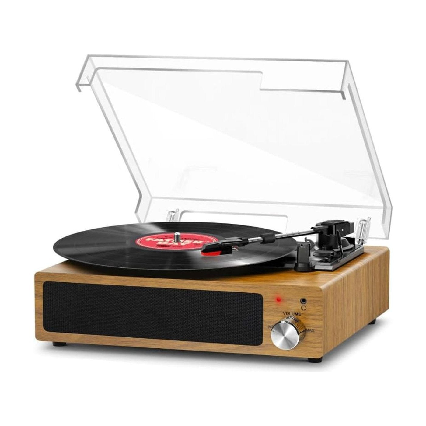 Platine Vinyle Vintage Hi-Fi Socle Bois Marron clair | Kaddanse