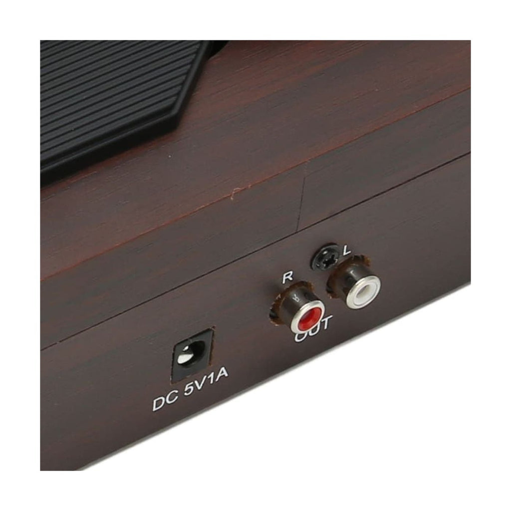 Platine Vinyle Portable Socle Bois Compact — vue 2 | Kaddanse