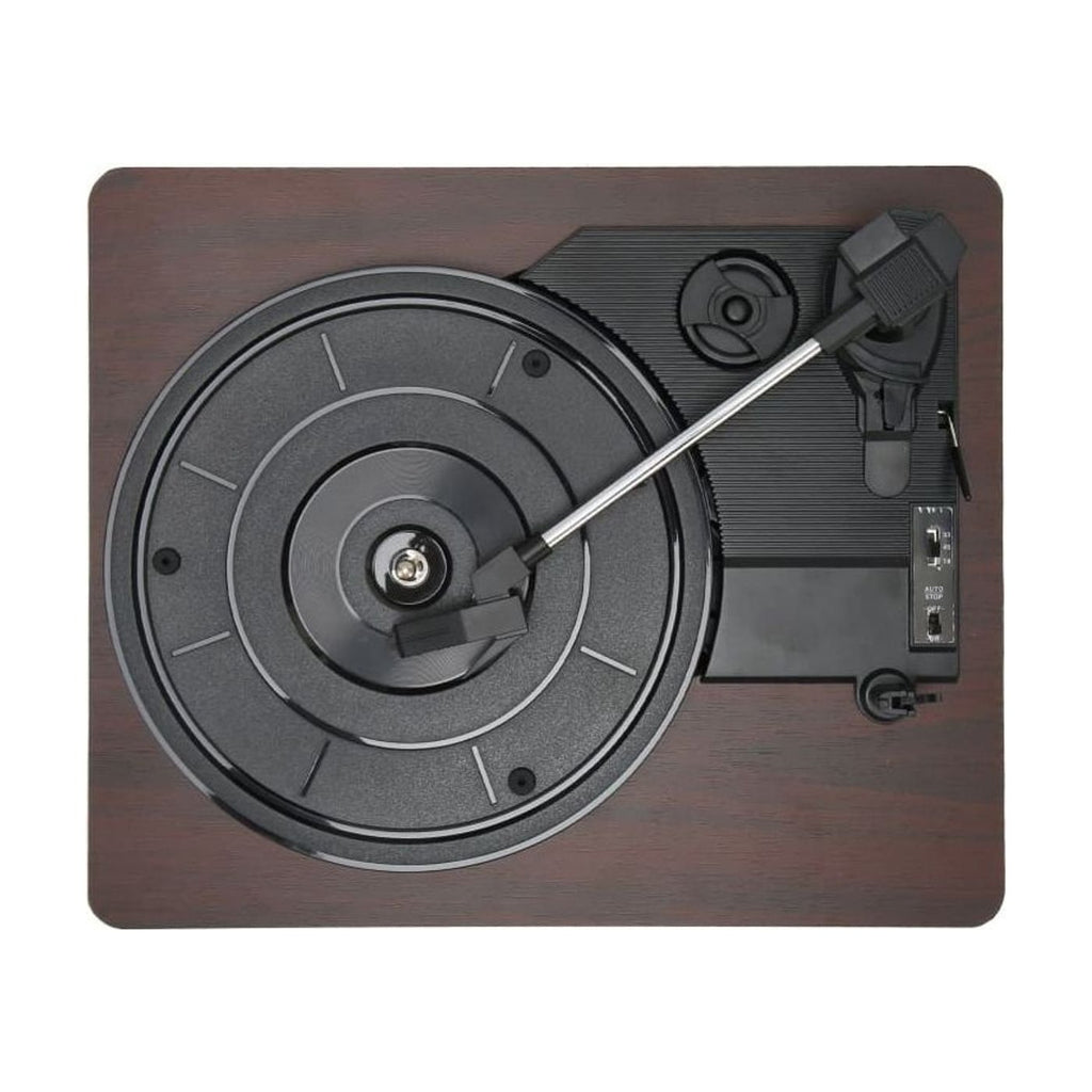 Platine Vinyle Portable Socle Bois Compact — vue 4 | Kaddanse