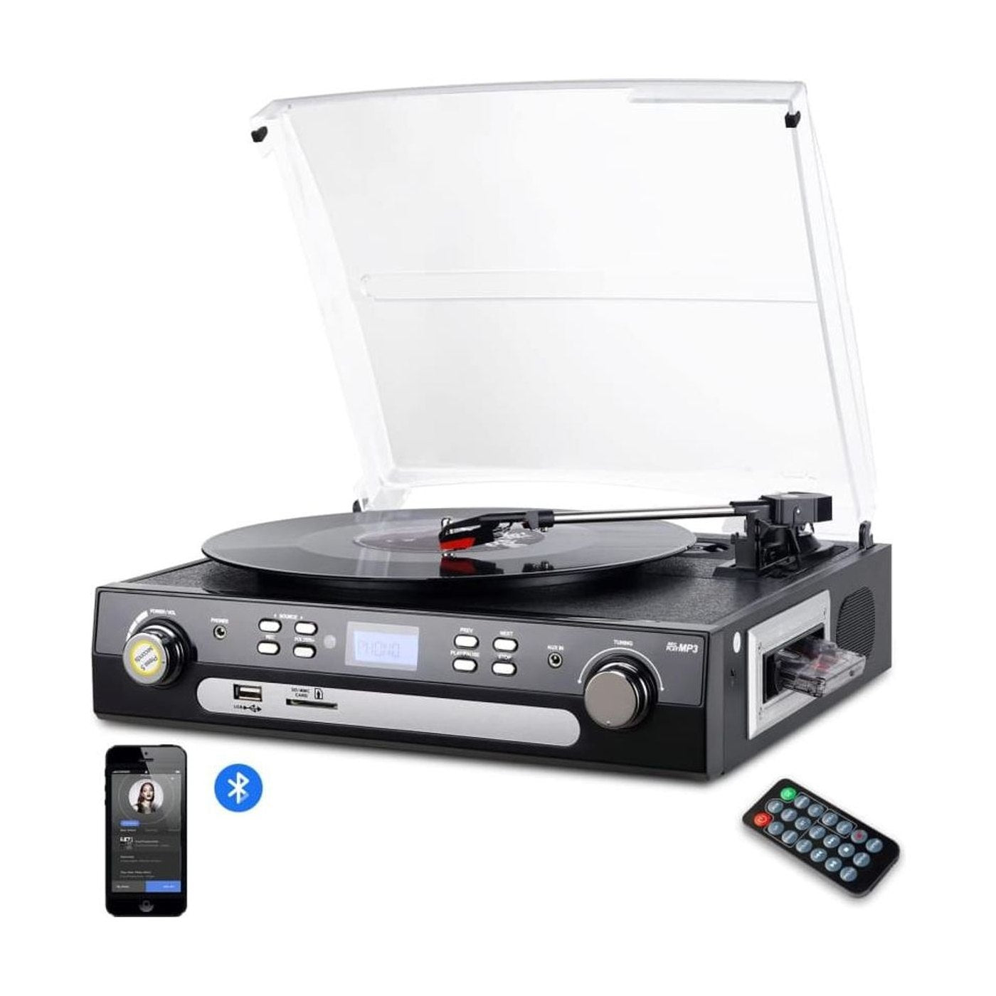 Platine Vinyle Radio Vintage Multiformat | Kaddanse