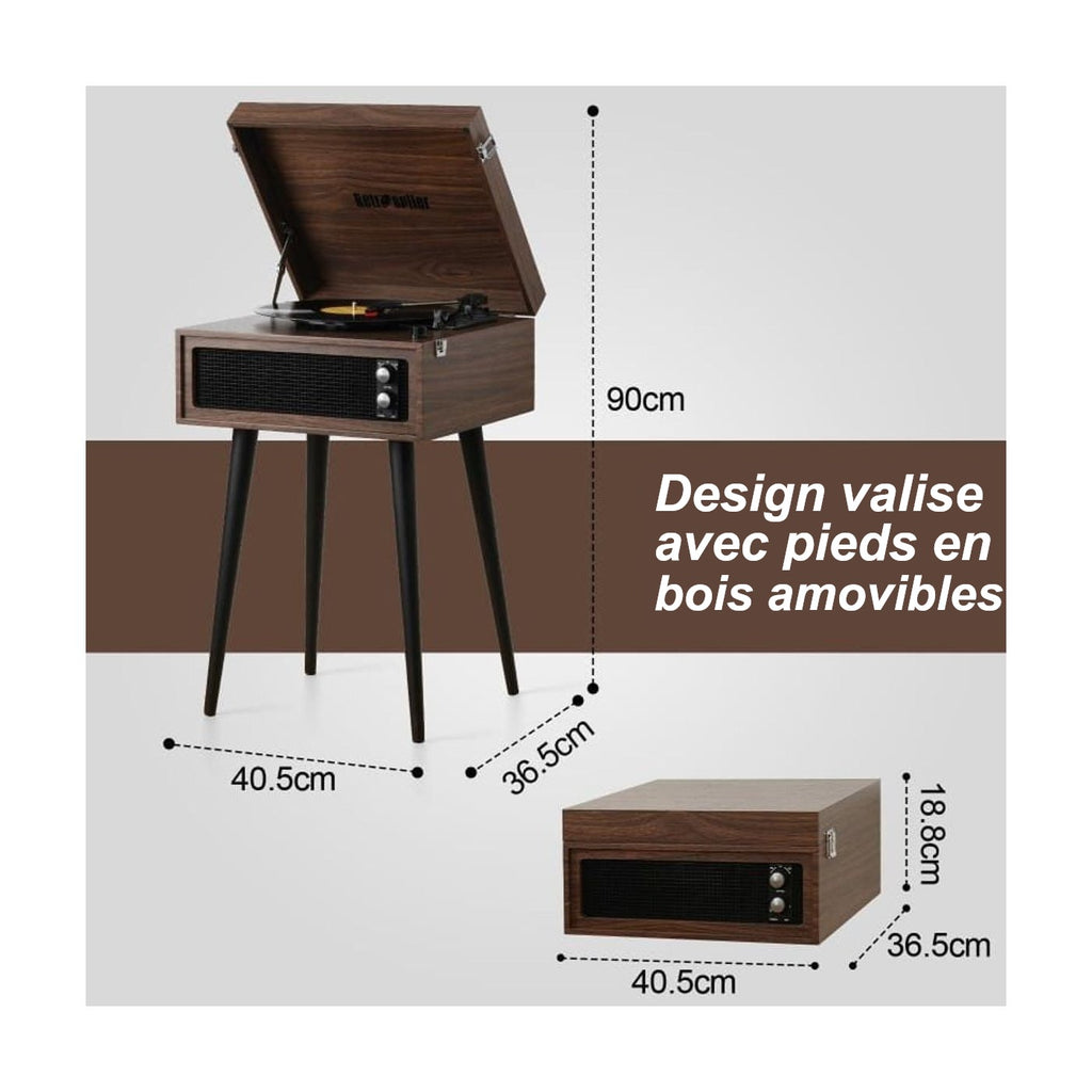 Platine Vinyle sur Pied Vintage — vue 2 | Kaddanse