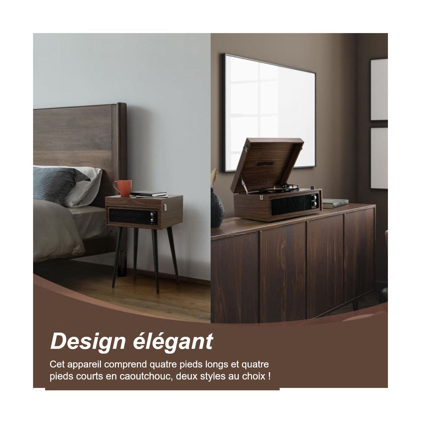 Platine Vinyle sur Pied Vintage — vue 4 | Kaddanse