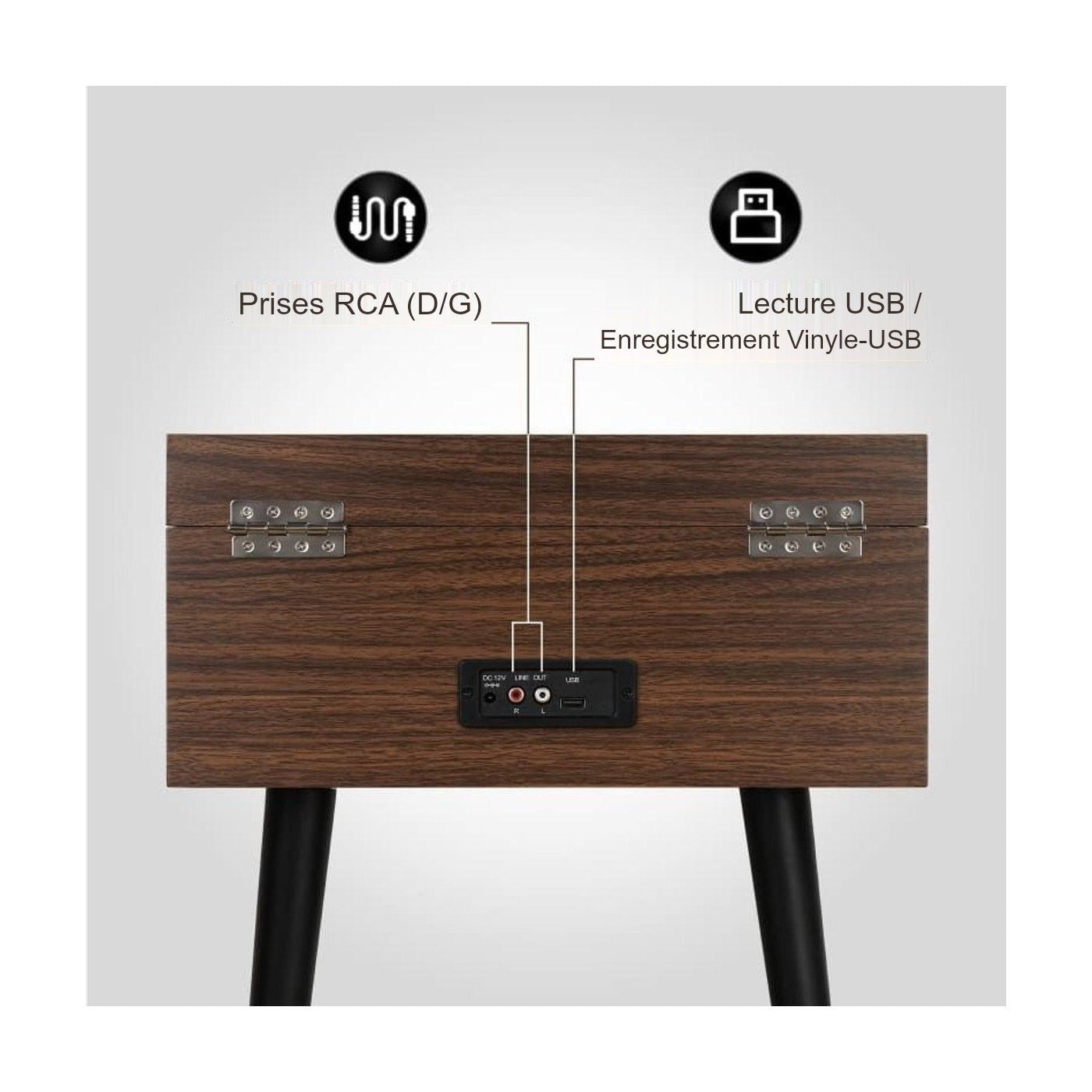Platine Vinyle sur Pied Vintage — vue 5 | Kaddanse