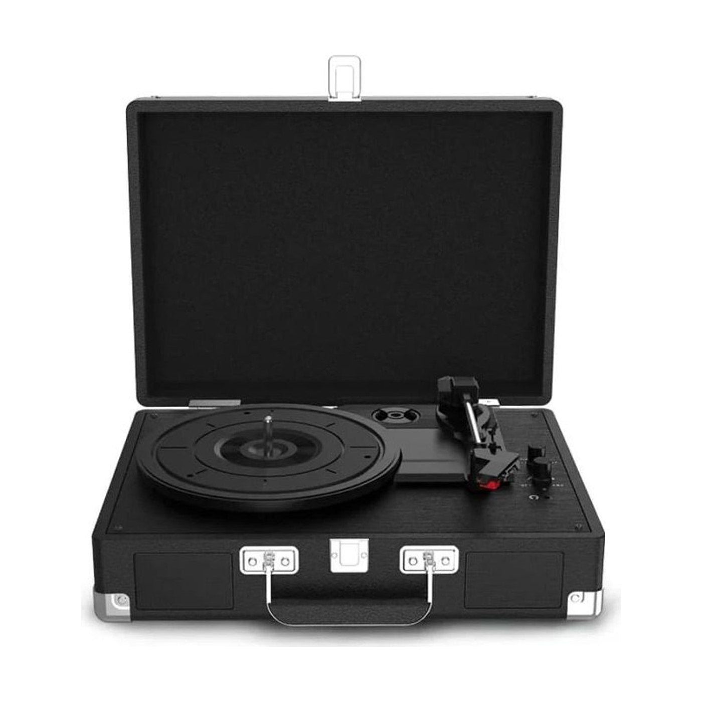 Platine Vinyle Valise Noire Portable Bluetooth | Kaddanse