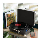 Platine Vinyle Valise Noire Portable — vue 2 | Kaddanse