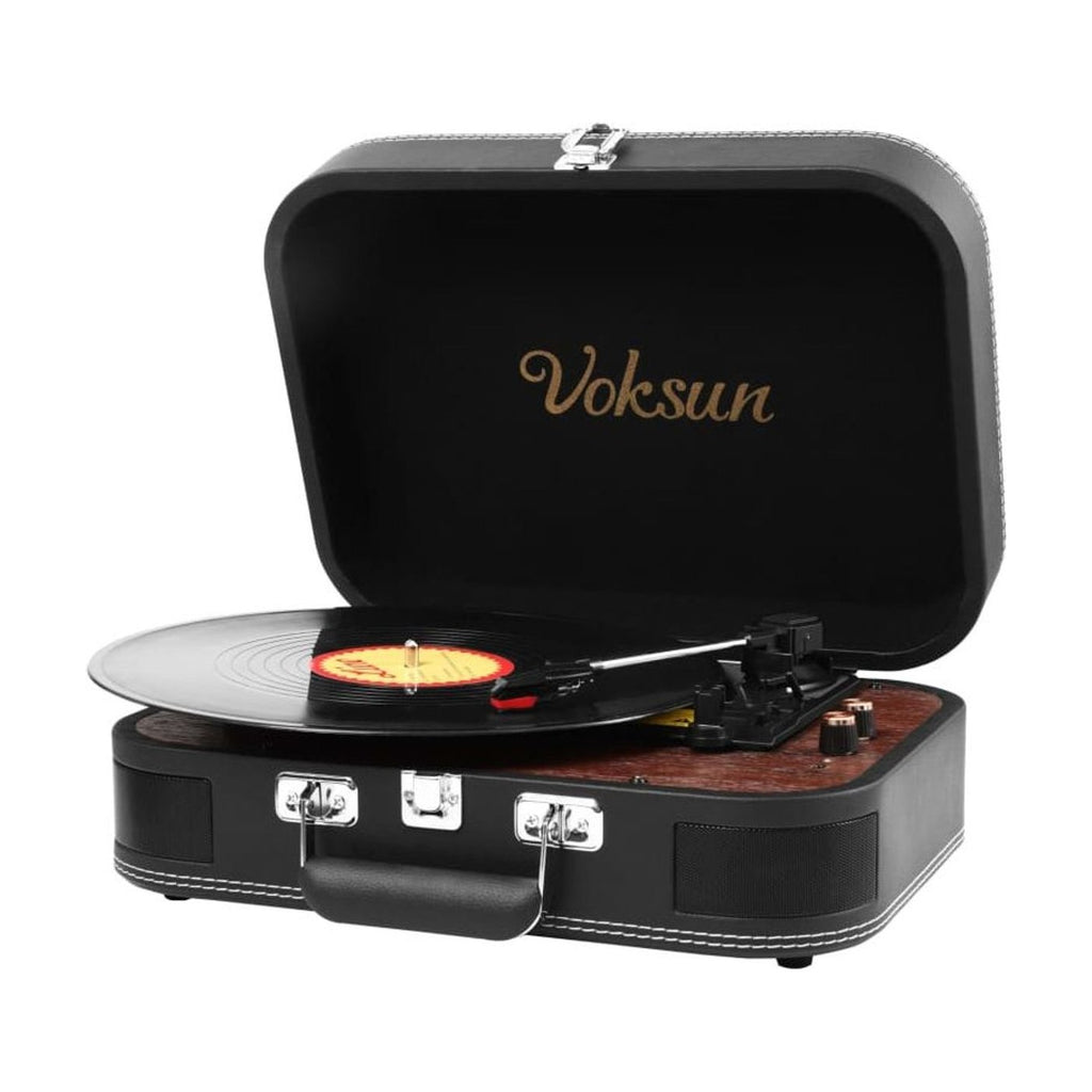 Platine Vinyle Valise Vintage Bluetooth Noir | Kaddanse