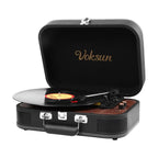 Platine Vinyle Valise Vintage Bluetooth Noir | Kaddanse