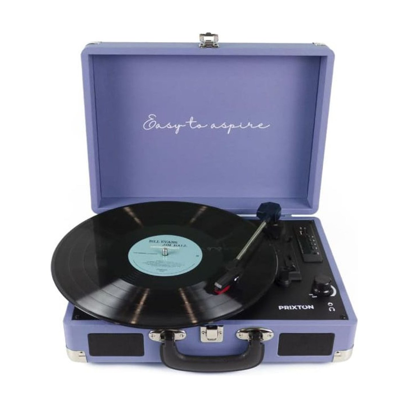 Platine Vinyle Valise Vintage en Bois Violet | Kaddanse