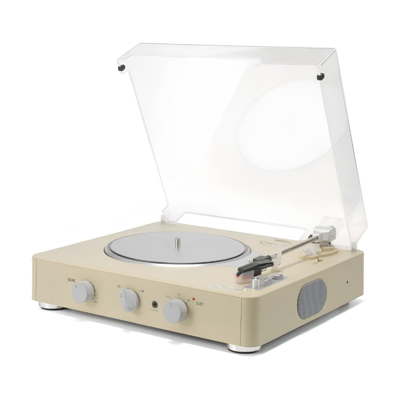 Platine Vinyle Vintage 3 Vitesses Bluetooth Jaune | Kaddanse