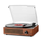Platine Vinyle Vintage à Enceintes Marron | Kaddanse