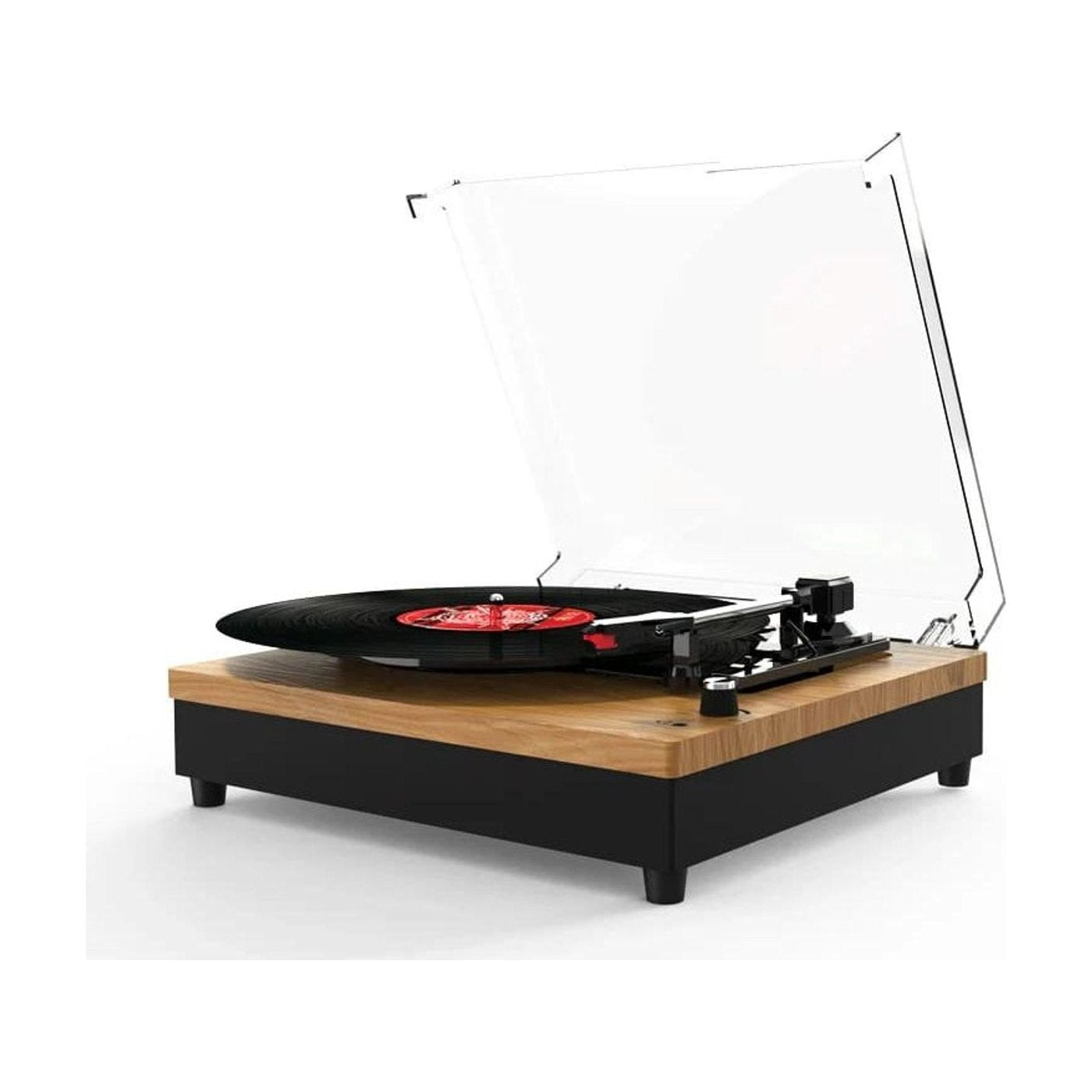 Platine Vinyle Vintage Effet Bois Bois | Kaddanse