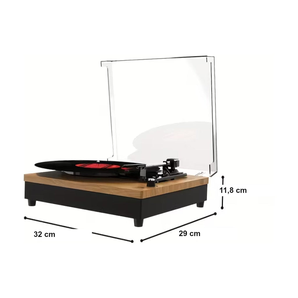 Platine Vinyle Vintage Effet Bois — vue 7 | Kaddanse