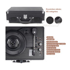 Platine Vinyle Valise Vintage Nomade — vue 4 | Kaddanse