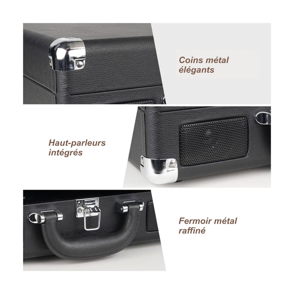 Platine Vinyle Valise Vintage Nomade — vue 6 | Kaddanse