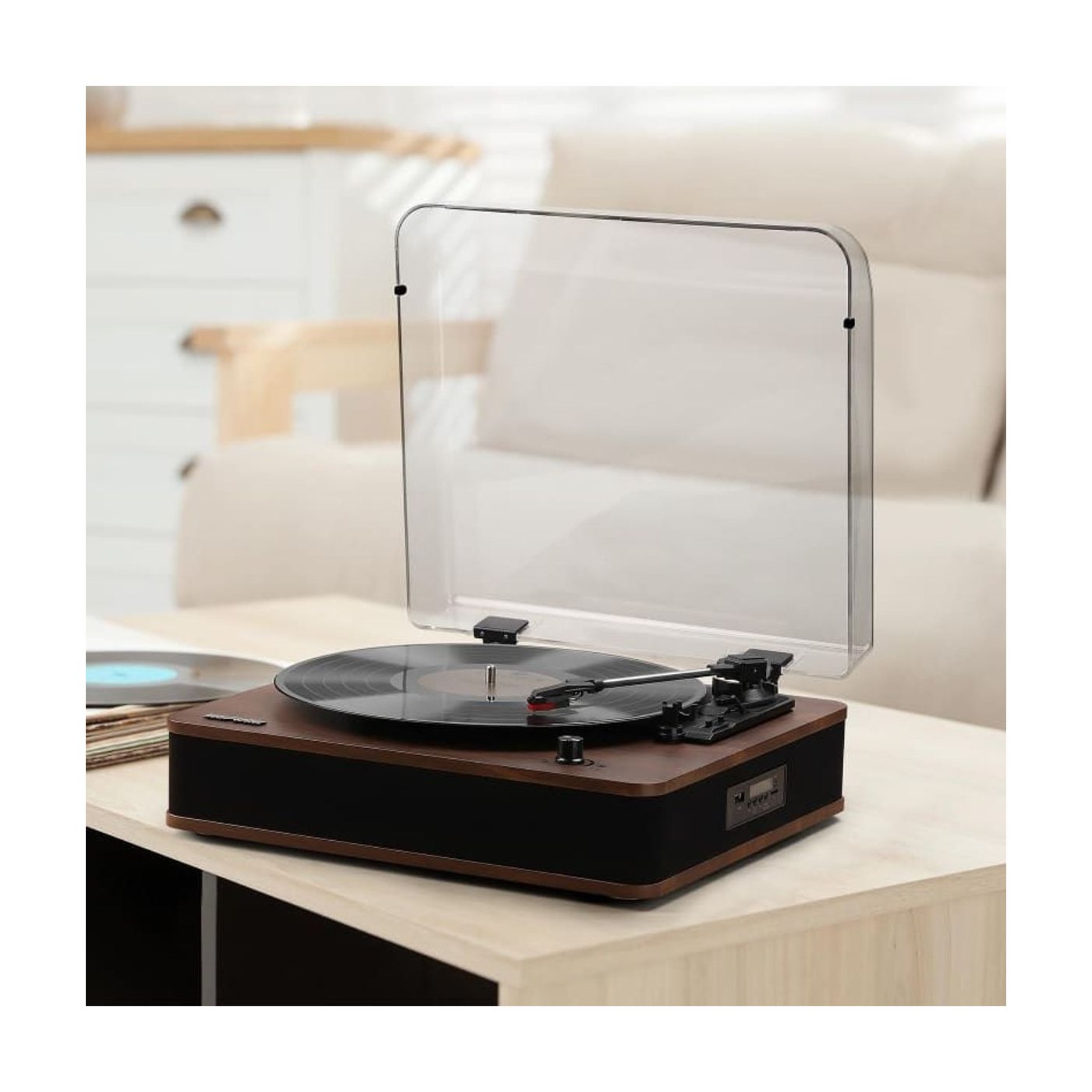 Platine Vinyle Vintage Bluetooth USB — vue 3 | Kaddanse