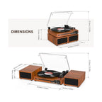 Platine Vinyle 2 Haut-Parleurs Stéréo — vue 4 | Kaddanse
