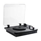 Platine Vinyle Coffret Bois Noir avec Enceinte — vue 5 | Kaddanse