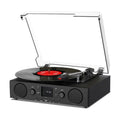 Platine Vinyle Radio FM Vintage Noir | Kaddanse