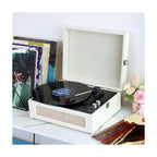 Platine Vinyle Valise Crème Bluetooth USB RCA | Kaddanse